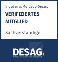 DESAG Sachverständigen-Zertifikat: iriosdanys-morgado-orozco